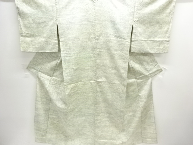 JAPANESE KIMONO / ANTIQUE TSUMUGI HITōE KIMONO / FLORAL PATTERNS WOVEN